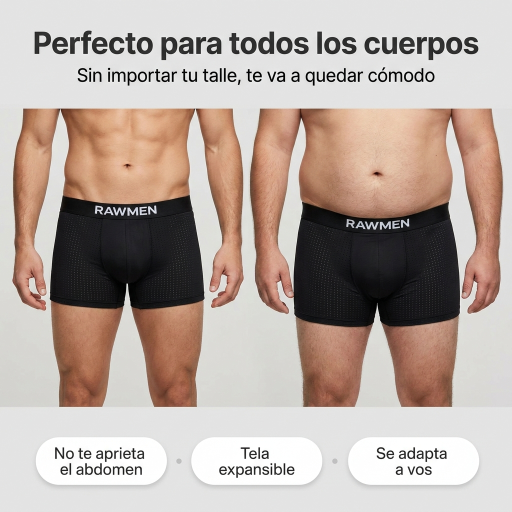 Bóxer premium de Bambú | Evita humedad y aumenta comodidad (Pack de 4 + 1 de regalo)