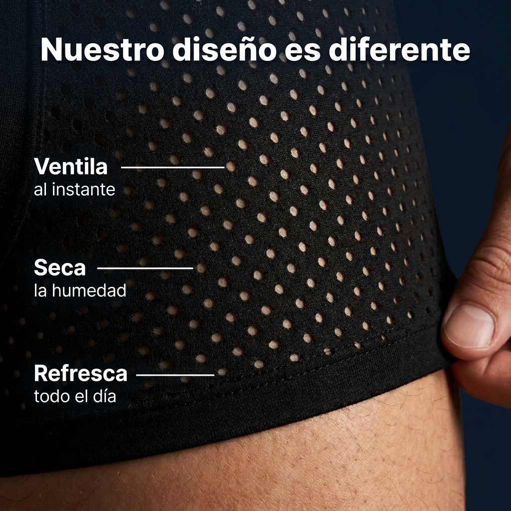 Bóxer premium de Bambú | Evita humedad y aumenta comodidad (Pack de 4 + 1 de regalo)