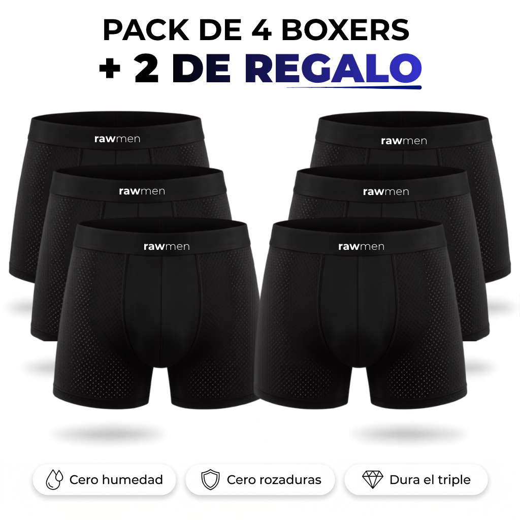Bóxer premium de Bambú | Evita humedad y aumenta comodidad (Comprás 4 y te llevás 6)