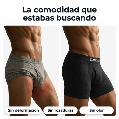 Bóxer premium de Bambú | Evita humedad y aumenta comodidad (Pack de 4 + 1 de regalo)